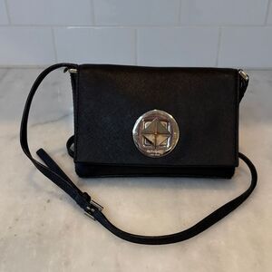 Kate Spade Crossbody Bag Purse Handbag Saffiano Leather Twistlock Pocketbook
